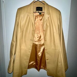 Danier vintage brown leather jacket